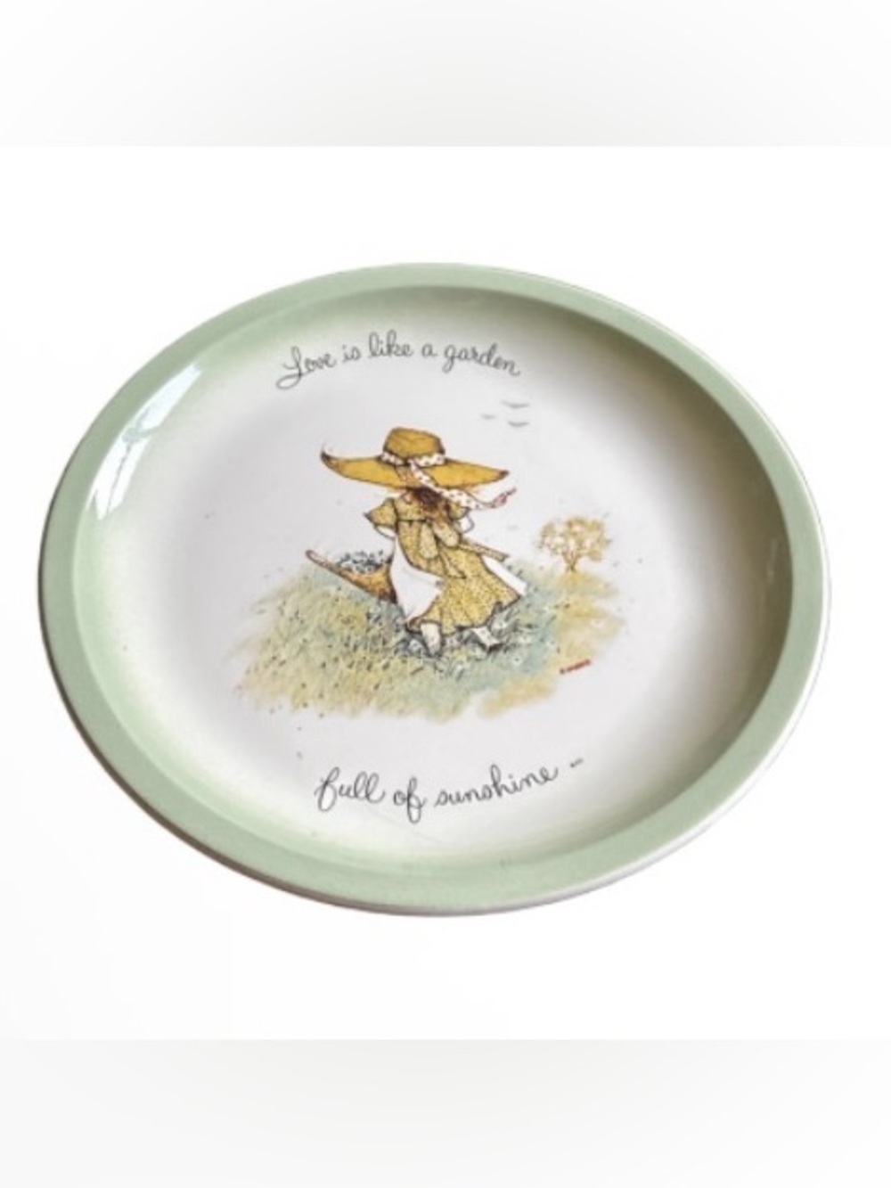 Holly Hobbie love is like a garden Collector's Edition Decorative Plate